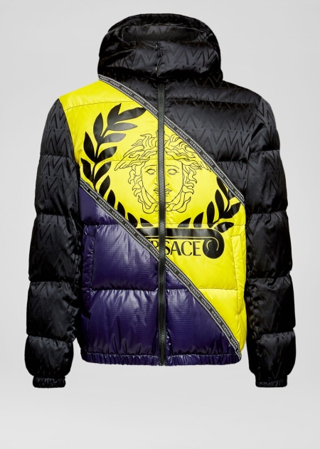 Jachete Puffer Versace Medusa Logo Barbati | COLJIDV-71